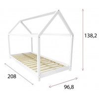 Кровать-домик SWEET DREAMS 1230 (90x200) сосна натуральная купить в Минске Кровать-домик SWEET DREAMS 1230 (90x200) сосна натуральная купить в Минске