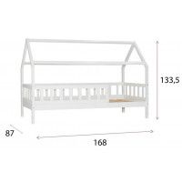 Кровать-домик SWEET DREAMS 1600 (80x160) сосна белая купить в Минске