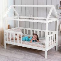 Кровать-домик SWEET DREAMS 2 (90x200) сосна белая купить в Минске Кровать-домик SWEET DREAMS 2 (90x200) сосна белая купить в Минске