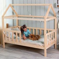 Кровать-домик SWEET DREAMS 2 (90x200) сосна натуральная купить в Минске