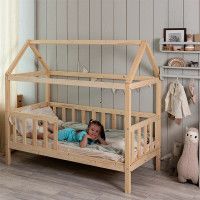 Кровать-домик SWEET DREAMS 2 (90x200) сосна натуральная купить в Минске