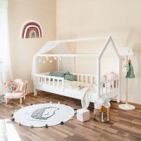 Кровать-домик SWEET DREAMS 3 (80x160) сосна белая купить в Минске Кровать-домик SWEET DREAMS 3 (80x160) сосна белая купить в Минске