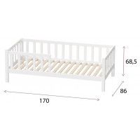 Кровать детская SWEET DREAMS 4 сосна белая купить в Минске