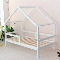 Кровать-домик SWEET DREAMS 6 (80x160) сосна белая купить в Минске Кровать-домик SWEET DREAMS 6 (80x160) сосна белая купить в Минске