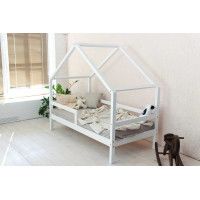 Кровать-домик SWEET DREAMS 6 (80x160) сосна белая купить в Минске Кровать-домик SWEET DREAMS 6 (80x160) сосна белая купить в Минске