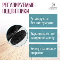 Стол письменный Будапешт с выдвижным ящиком 180*80 (каркас черный) купить в Минске