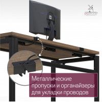 Стол письменный Будапешт 180*80 (каркас черный) купить в Минске Стол письменный Будапешт 180*80 (каркас черный) купить в Минске