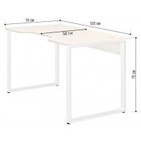 Стол геймерский Лофт Гонконг (ДТ-3) 120*70 (каркас белый) купить в Минске Стол геймерский Лофт Гонконг (ДТ-3) 120*70 (каркас белый) купить в Минске