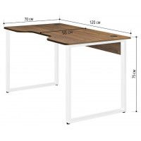 Стол геймерский Лофт Гонконг (ДТ-3) 120*70 (каркас белый) купить в Минске Стол геймерский Лофт Гонконг (ДТ-3) 120*70 (каркас белый) купить в Минске