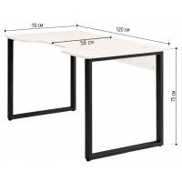 Стол геймерский Лофт Гонконг (ДТ-3) 120*70 (каркас черный) купить в Минске