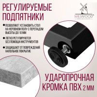 Стол геймерский Лофт Гонконг (ДТ-3) 120*70 (каркас черный) купить в Минске