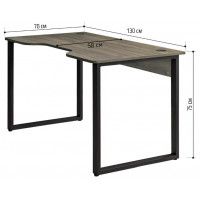 Стол геймерский Лофт Гонконг (ДТ-3) 130*70 (каркас черный) купить в Минске