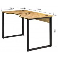 Стол геймерский Лофт Гонконг (ДТ-3) 120*70 (каркас черный) купить в Минске