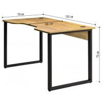 Стол геймерский Лофт Гонконг (ДТ-3) 130*70 (каркас черный) купить в Минске