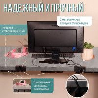 Стол компьютерный Каир 2 140*80 (каркас черный) купить в Минске