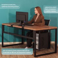 Стол компьютерный Каир 2 140*80 (каркас черный) купить в Минске