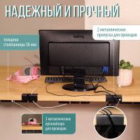 Стол компьютерный Каир 2 140*80 (каркас черный) купить в Минске