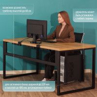 Стол компьютерный Каир 2 140*80 (каркас черный) купить в Минске