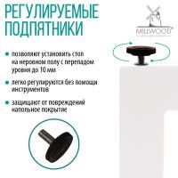 Стол компьютерный Каир 2 140*80 (каркас черный) купить в Минске