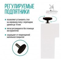 Стол компьютерный Каир 2 160*80 (каркас черный) купить в Минске