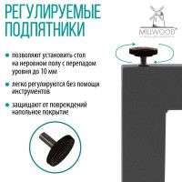 Стол компьютерный Каир 2 160*80 (каркас графит) купить в Минске Стол компьютерный Каир 2 160*80 (каркас графит) купить в Минске