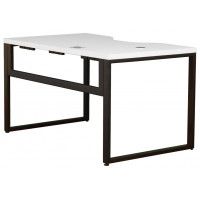 Стол письменный Каир Смарт с вырезом 130*80 (каркас черный)