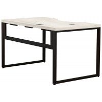 Стол письменный Каир Смарт с вырезом 140*80 (каркас черный) купить в Минске