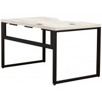 Стол письменный Каир Смарт с вырезом 160*80 (каркас черный)