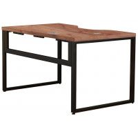 Стол письменный Каир Смарт с вырезом 140*80 (каркас черный) купить в Минске