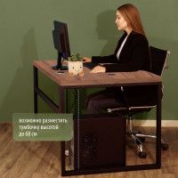 Стол письменный Каир Смарт с вырезом 160*80 (каркас черный) купить в Минске Стол письменный Каир Смарт с вырезом 160*80 (каркас черный) купить в Минске