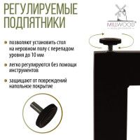 Стол письменный Каир Смарт с вырезом 160*80 (каркас черный) купить в Минске Стол письменный Каир Смарт с вырезом 160*80 (каркас черный) купить в Минске