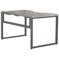 Стол письменный Каир Смарт с вырезом 140*80 (каркас графит)