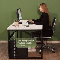 Стол письменный Каир Смарт 130*80 (каркас черный) купить в Минске