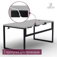 Стол письменный Каир Смарт 140*80 (каркас черный) купить в Минске Стол письменный Каир Смарт 140*80 (каркас черный) купить в Минске