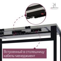 Стол письменный Каир Смарт 140*80 (каркас черный) купить в Минске Стол письменный Каир Смарт 140*80 (каркас черный) купить в Минске