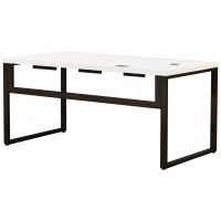 Стол письменный Каир Смарт 130*80 (каркас черный) купить в Минске