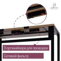 Стол письменный Каир Смарт 140*80 (каркас черный) купить в Минске Стол письменный Каир Смарт 140*80 (каркас черный) купить в Минске