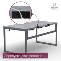 Стол письменный Каир Смарт 140*80 (каркас графит) купить в Минске