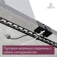 Стол письменный Каир Смарт 140*80 (каркас графит) купить в Минске