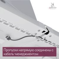 Стол письменный Каир Смарт 140*80 (каркас белый) купить в Минске