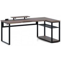 Стол компьютерный Каир Угловой с полкой 200*120 (каркас черный) купить в Минске