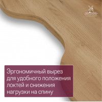 Стол компьютерный Каир Угловой с полкой 200*120 (каркас черный) купить в Минске