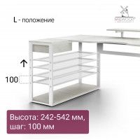 Стол компьютерный Каир Угловой 160*120 (каркас белый) купить в Минске