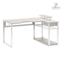 Стол компьютерный Каир Угловой 160*120 (каркас белый) купить в Минске