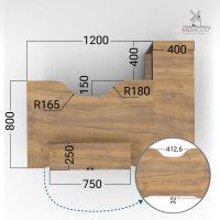 Стол компьютерный Каир Угловой 160*120 (каркас черный) купить в Минске Стол компьютерный Каир Угловой 160*120 (каркас черный) купить в Минске