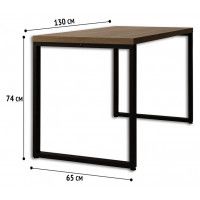 Стол письменный Лофт Каир (ДТ-6) 130*65 (каркас черный) купить в Минске Стол письменный Лофт Каир (ДТ-6) 130*65 (каркас черный) купить в Минске