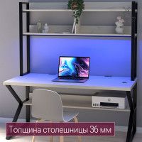 Стол письменный Кембридж 160*80 (каркас черный) купить в Минске