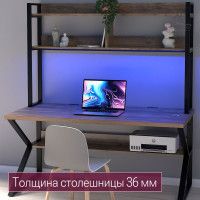 Стол письменный Кембридж 160*80 (каркас черный) купить в Минске