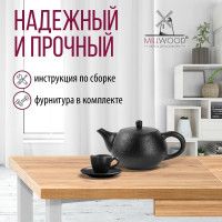 Стол Millwood Лондон (100-140)*60 раздвижной (каркас белый) купить в Минске
