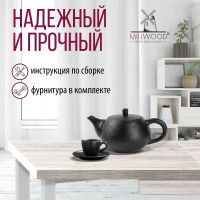 Стол Millwood Лондон (110-150)*70 раздвижной (каркас белый) купить в Минске Стол Millwood Лондон (110-150)*70 раздвижной (каркас белый) купить в Минске